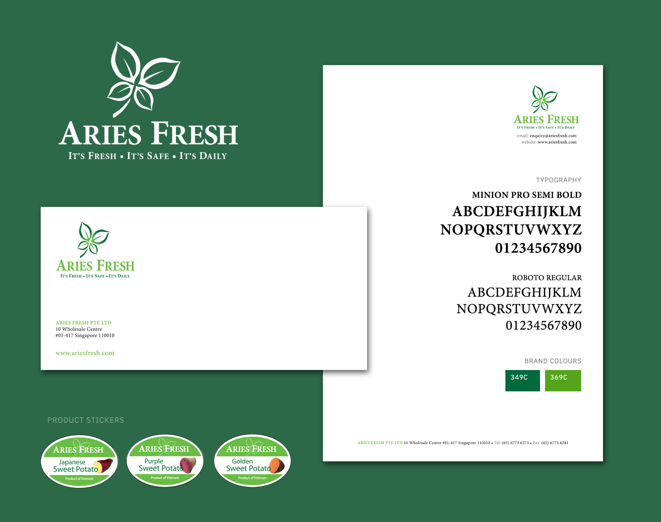 Aries Fresh Logo Design, Ease Communications