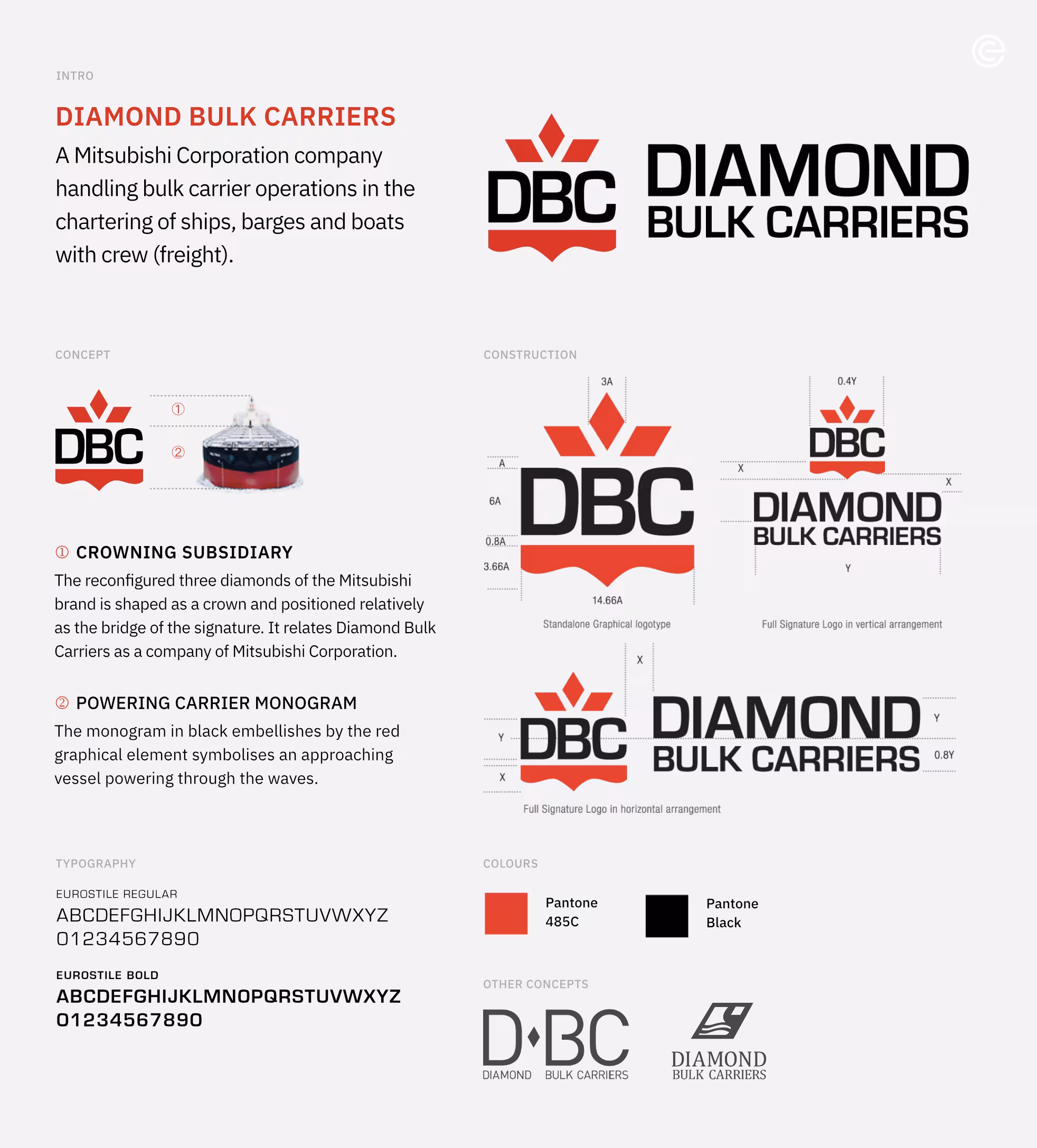Diamond Bulk Carrier Logo Design, Ease Communications