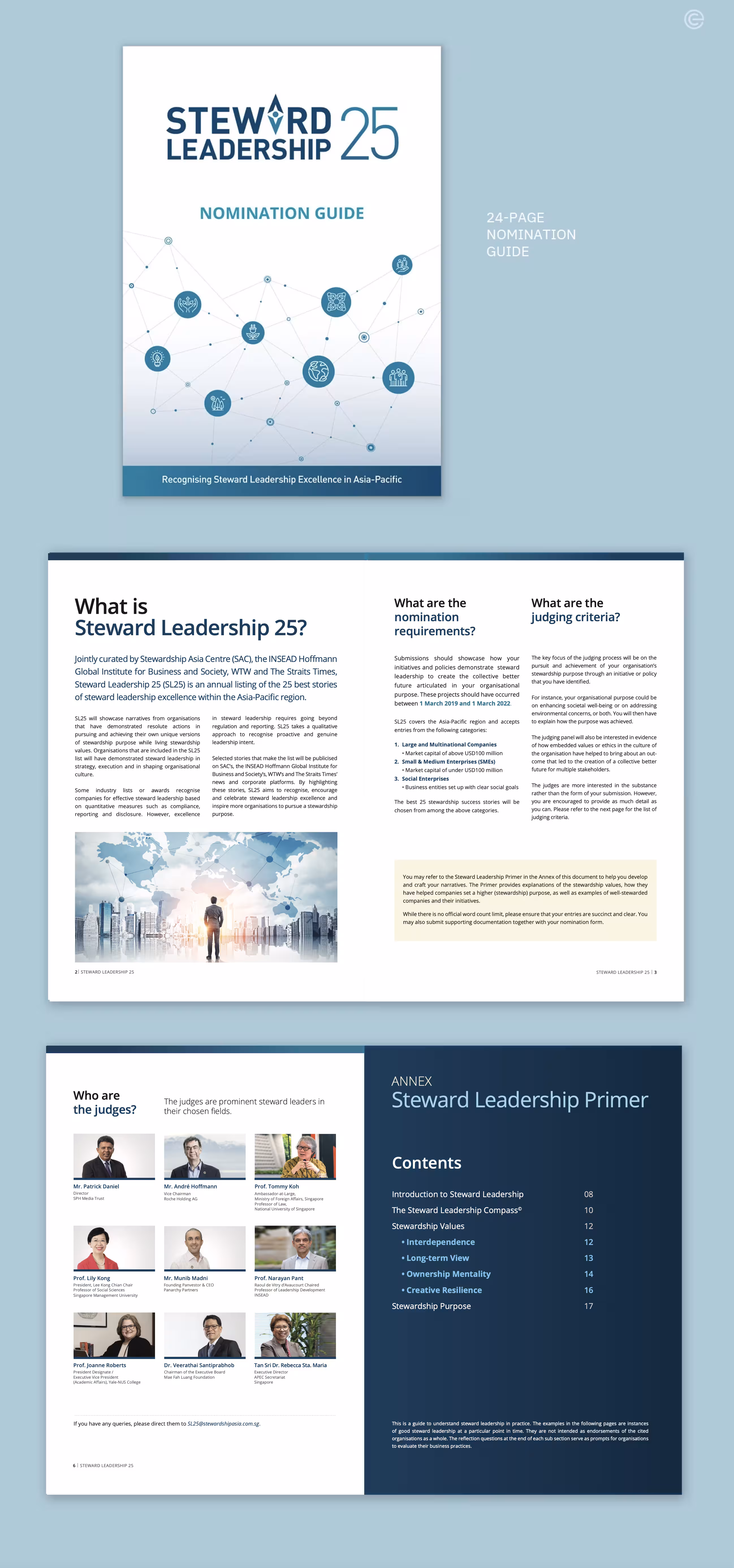 nomination guide design, Ease Communications