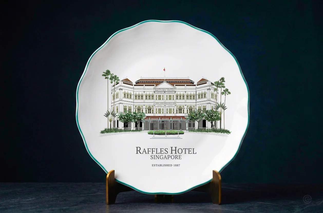 Raffles Hotel Singapore Illustration, Ease Communications